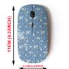 2.4G Wireless Mouse with Cute Pattern Design for All Laptops and Desktops with Nano Receiver - Fashionable Small Flowers Floral view 2