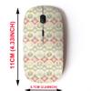 2.4G Wireless Mouse with Cute Pattern Design for All Laptops and Desktops with Nano Receiver - Ethnic Boho Ethno view 2