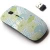 2.4G Wireless Mouse with Cute Pattern Design for All Laptops and Desktops with Nano Receiver - Flower view 1