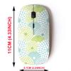 2.4G Wireless Mouse with Cute Pattern Design for All Laptops and Desktops with Nano Receiver - Flower view 2