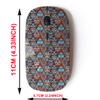 2.4G Wireless Mouse with Cute Pattern Design for All Laptops and Desktops with Nano Receiver - Boho Flower Mandala view 2