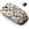 2.4G Wireless Mouse with Cute Pattern Design for All Laptops and Desktops with Nano Receiver - Acorn ice Cream view 1