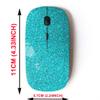2.4G Wireless Mouse with Cute Pattern Design for All Laptops and Desktops with Nano Receiver - Blue gem Shine Spark view 2
