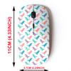 2.4G Wireless Mouse with Cute Pattern Design for All Laptops and Desktops with Nano Receiver - Dinosaurs Silhouette view 2