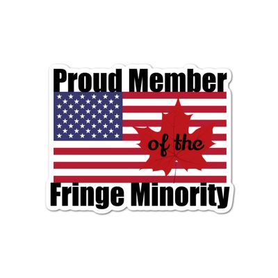 3.25" Canadian American Flag Convoy 2022 Trucker Freedom Quality Laminated Sticker Decal