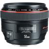 Canon EF 50mm f/1.2L USM Lens (1257B002) + Filter Kit + Backpack + 64GB Card + Card Reader + Flex Tripod + Memory Wallet + Cap Keeper + Cleaning Kit + Hand Strap + More (Renewed) view 3