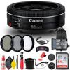 Canon EF 40mm f/2.8 STM Lens (6310B002) + Filter Kit + Backpack + 64GB Card + Lens Pouch + Card Reader + Flex Tripod + Memory Wallet + Cap Keeper + Cleaning Kit + Hand Strap + More (Renewed) view 1