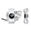 GRAPHICS & MORE Superman Steel Logo Headphone Earbud Cord Wrap - Charging Cable Manager - Wire Organizer Set of 2 - White view 2