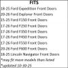 Exact Fit 6 x9 Front Door Speaker Adapters Compatible with Ford Expedition Explorer F150 F250 F350 F450 F550 F600 Lincoln Navigator - RSAK135_69-1 Pair view 3