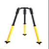 Surveying Tripod Flat Head With Centre Screw 5/8 x 11 male thread for laser auto level GPS GNSS surveying instruments accessories view 3