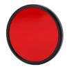 01 02 015 Full Red Lens Filter, Nano Coated CNC Optical Glass Red Filter Waterproof for Shooting(62mm) view 1