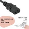 DIGITMON 3 Prong Universal Printer AC Power Cord for Brothers HL-L3230CDW Laser Printer (6 Feet, Black) view 4