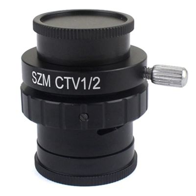 Lab Microscope Slides 0.3X 0.5X C Mount Lens Adapter for Trinocular Stereo Microscope Microscope Parts (Color : TV12)