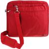 Navitech Red Sleek Water Resistant Travel Bag - Compatible with SYNAGY 12 Portable DVD Player view 1