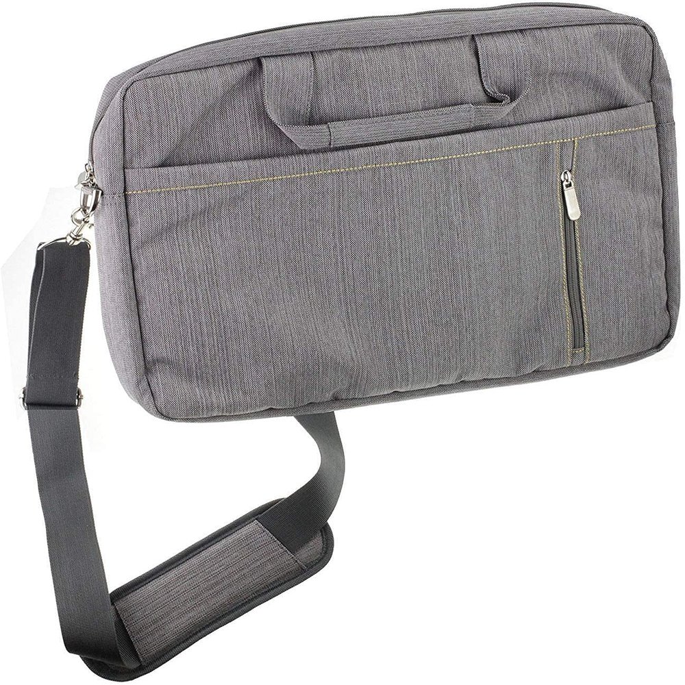 Navitech Grey Sleek Water Resistant Travel Bag - Compatible with Takara VR132P Portable 7" DVD Player