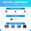 VisionTek VT7100 11in1 Docking Station Triple Monitor 4k  x2 HDMI, x1 DisplayPort, 100W PD Port, x4 3.1 USB-A, x2 USB-C, Audio Jack, & Ethernet  Compatible with Laptops and PC view 3