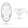 Arecont Vision AV12CPD-236 12MP Outdoor Network ConteraIP Fisheye Dome Camera, H.265/H.264, Multiple Configurable Streams, 1.8mm F2.4, D/N, 15fps, PoE view 2