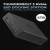 SABRENT Thunderbolt 3 4TB NVMe SSD Docking Station with DisplayPort, SD Card Reader, Ethernet Port, and Power Delivery (DS-SKRT-D4TB) view 2