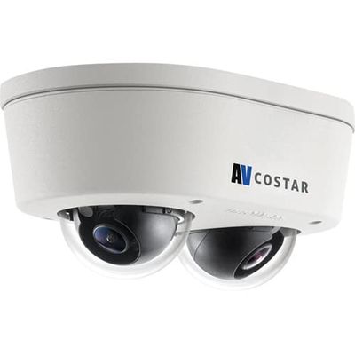 Arecont Vision AV10856DN-28 10MP ConteraIP MicroDome Duo LX IP Camera, Remote Focus & Day/Night Indoor/Outdoor with SNAPstream+, NDAA Compliant
