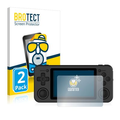 Bedifol 2X BROTECT Matte Screen Protector for Anbernic RG351P, Matte, Anti-Glare, Anti-Scratch