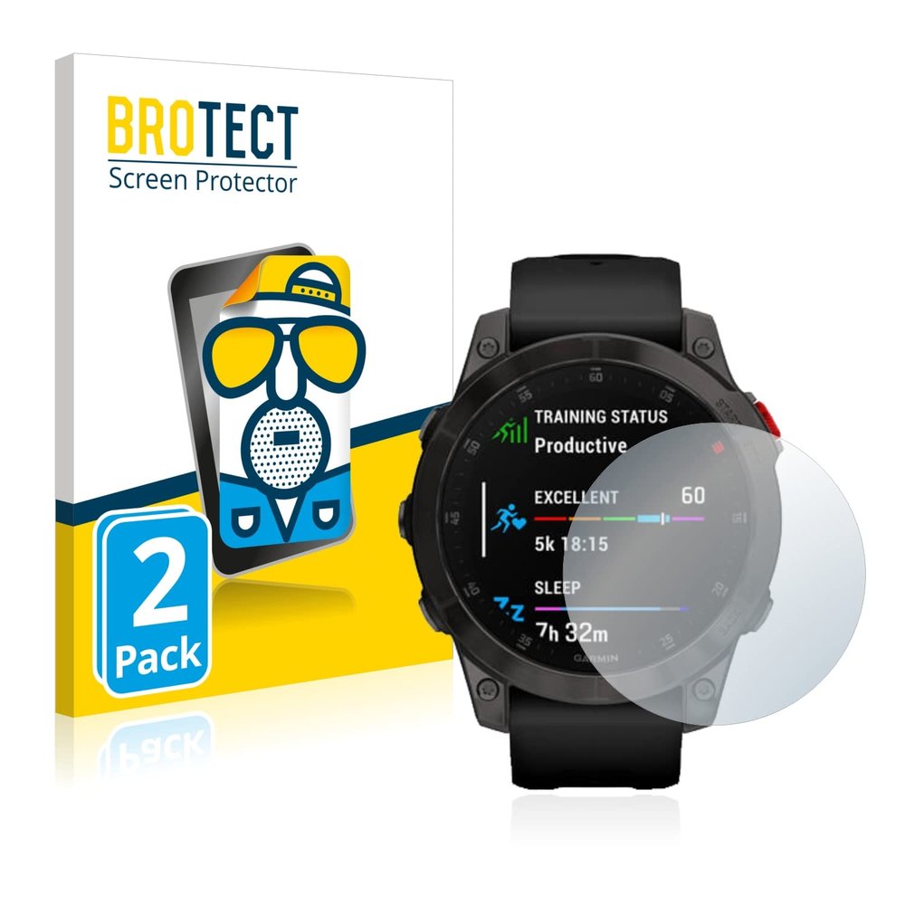 Bedifol 2X BROTECT Matte Screen Protector for Garmin epix (Gen 2), Matte, Anti-Glare, Anti-Scratch