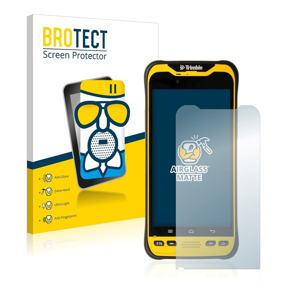 Bedifol BROTECT AirGlass Matte Glass Screen Protector for Trimble TDC600, Extra-Hard, Ultra-Light, Anti-Glare, Anti-Fingerprint