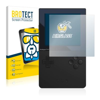 Bedifol BROTECT AirGlass Glass Screen Protector for Analogue Pocket, Extra-Hard, Ultra-Light, Screen Guard