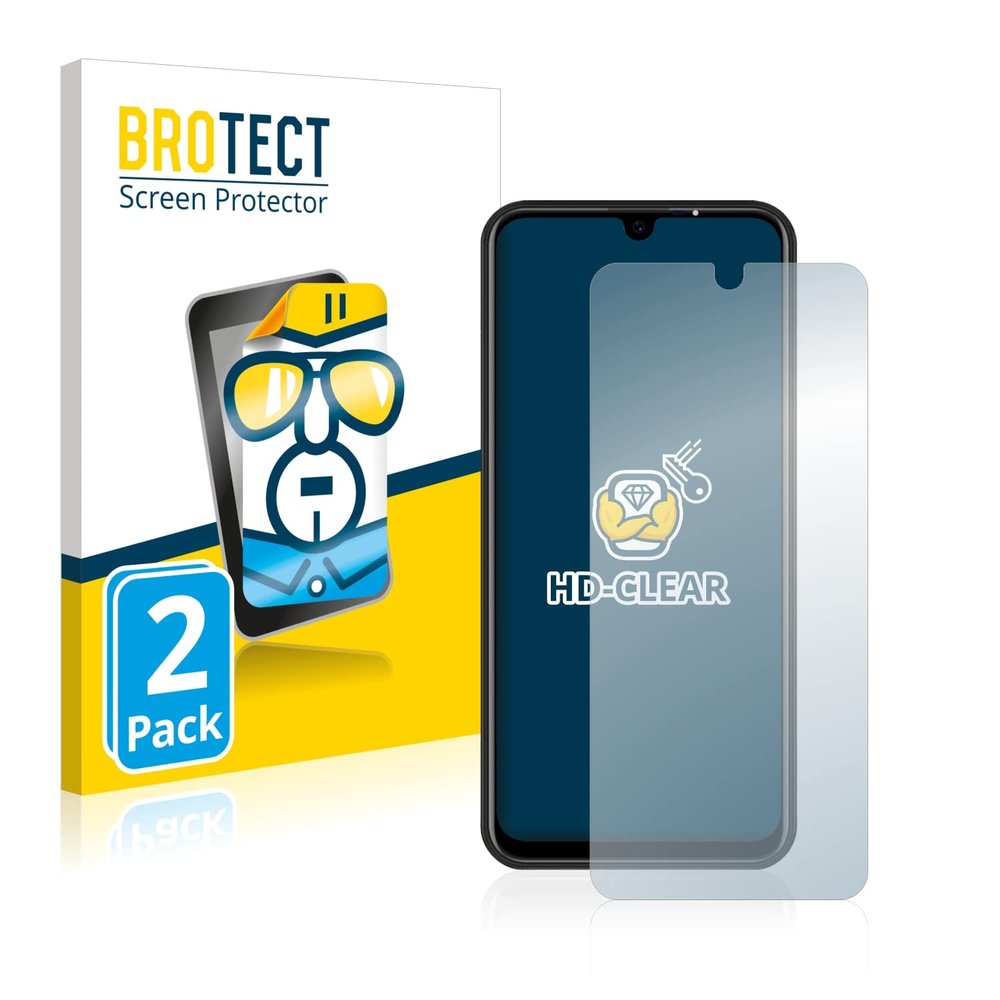 Bedifol 2X BROTECT HD-Clear Screen Protector for Teracube 2e, Crystal-Clear, Hard-Coated, Dirt-Repellent