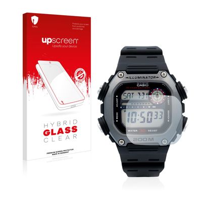 Bedifol upscreen Hybrid Glass Clear Premium Glass Screen Protector for Casio DW-291H, Flexible, Lightweight, High Transparency