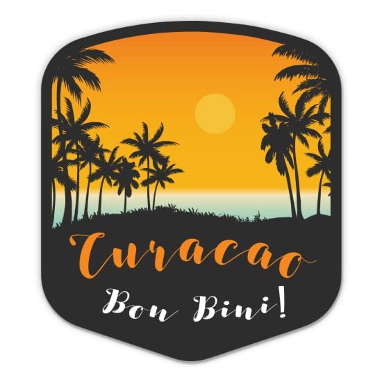 Squiddy Curacao - Vinyl Sticker Decal for Phone, Laptop, Water Bottle (3" Tall)