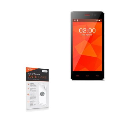 BoxWave Screen Protector Compatible with Bluboo X4 - ClearTouch Anti-Glare (2-Pack), Anti-Fingerprint Matte Film Skin