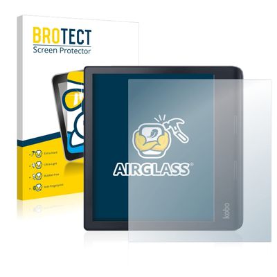 Bedifol BROTECT AirGlass Glass Screen Protector for Kobo Sage, Extra-Hard, Ultra-Light, Screen Guard
