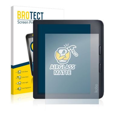 Bedifol BROTECT AirGlass Matte Glass Screen Protector for Kobo Libra 2, Extra-Hard, Ultra-Light, Anti-Glare, Anti-Fingerprint