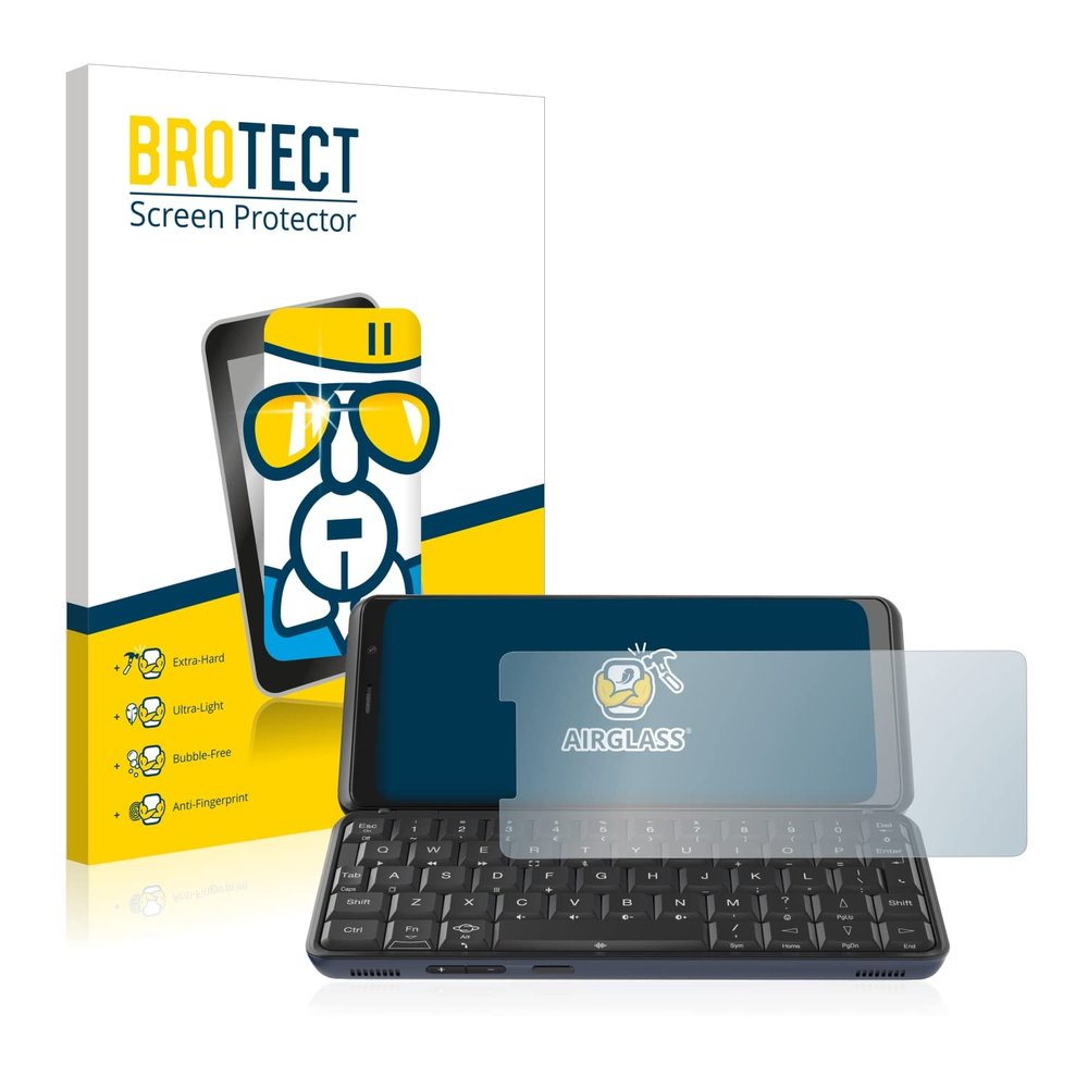 Bedifol BROTECT AirGlass Glass Screen Protector for Planet Computers Astro Slide 5G, Extra-Hard, Ultra-Light, Screen Guard