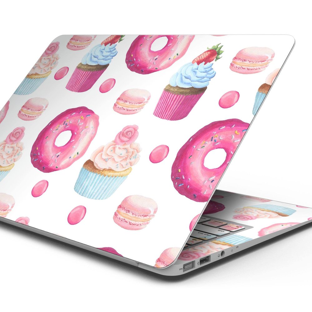 DesignSkinz - Yummy Galore Bakery Treats - Full-Body Wrap Protective Decal Skin Kit Compatible with MacBook 14" Pro M1 (A2442)
