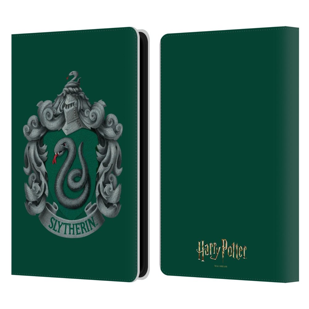 Head Case Designs Officially Licensed Harry Potter Slytherin Crest Chamber of Secrets I Leather Wallet Case Compatible with Kindle Paperwhite 5 (2021)