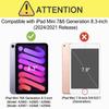 A ADENK Kids Case for iPad mini 7th&6th Generation 8.3-inch 2024/2021 Release, with Built-in Screen Protector, Shockproof Lightweight Handle Stand Case for iPad mini 8.3" Latest Cover (Green) view 4