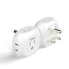 Ceptics India, Pakistan Travel Adapter - 4 Input - Ultra Compact - Light Weight - USA to Any Type D Countries Such as Bangladesh, Maldives and More - 2 Pack (PT-10) view 1