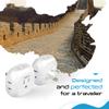 Ceptics Australia, New Zealand, China Travel Plug Adapter - 4 Input - Ultra Compact - Light Weight - USA to Any Type I Countries Such as New Zealand and More - 2 Pack (PT-16), White view 4