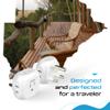 Ceptics South Africa Travel Plug Adapter South Africa Power Adapter Charger 4 Input - USA to Any Type M Countries Such as Botswana, Namibia and More - 2 Pack (PT-10L), White (PT-10L-2PK) view 4