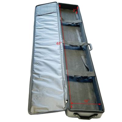 4U Media&Displays Travel Hard Case with Wheels for RCS Light Kit Bag Rolling C-Stand - Internal Size: 63" Lx10 Wx3 D