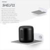 BRAINWAVZ 2-Pack 4 Small Floating Shelf Bluetooth Speaker Stand, Adhesive & Screw Wall Mount, Anti Slip, for Cameras, Baby Monitors, Webcam, Router & More, Universal Holder (SHELF11 White) view 2