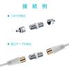 High Rose F-Shaped Connectors for 5C, Pack of 10, 4K8K (3224MHz), Terrestrial Digital/CATV Compatible, Ideal for Processing 5C Cables, F5 (10), Silver view 3