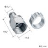 High Rose F-Shaped Connectors for 5C, Pack of 10, 4K8K (3224MHz), Terrestrial Digital/CATV Compatible, Ideal for Processing 5C Cables, F5 (10), Silver view 4