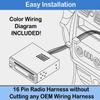 Partx Car Stereo Wire Harness Replacement for Alpine CDA-9886 CDE-121CDE-143BT CDE-153BT CDE-172BT CDE-175BT CDE-9881 CDE-HD137BTCDE-SXM145BT CDE-W235BT CDE-W265BT UTE-42BT UTE-52BT UTE-62BT UTE-73BT view 2