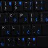 Croatian Labels Layout for Keyboard with Blue Lettering Transparent Background for Desktop, Laptop and Notebook are Compatible with Apple view 4