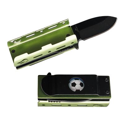Munetoshi Ball 1.75 Blade Pocket Knife Lighter Holder Green