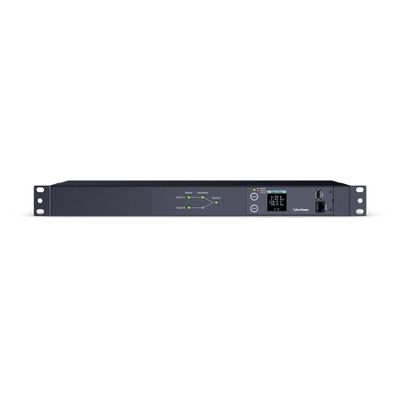 CyberPower PDU24004 Metered ATS PDU, 200-240V, 15A (Derated to 12A), 12 Outlets, 1U Rackmount