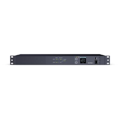 CyberPower PDU24005 Metered ATS PDU, 200-240V, 20A (Derated to 16A), 10 Outlets, 1U Rackmount