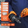 1st Choice 6 mil Orange Gloves, Disposable, Latex Free, Raised Diamond Grip, Mechanic Glove for Men, Medium, Case of 1000 view 3